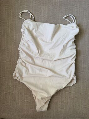 Belle Anna the label ruched maillot one piece free people